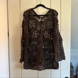 Free People Crochet Sweater
